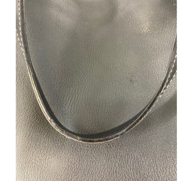 DOONEY & BOURKE GRAY PEBBLED LEATHER LARGE SHOULDER BAG - Picture 7 of 16